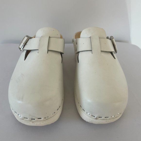 Skanetoffeln White Clogs Made in Sweden - Picture 6 of 6